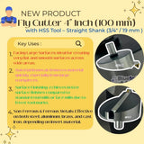 4″ (100mm) Fly Cutter with Carbide Indexable Tip TNMG16 | 3/4″ Shank Heavy Duty Milling Fly Cutter