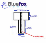 🔧 Bluefox Tools M6 24-Piece Clamping Kit – Milling Machine Workholding Set with 8mm T-Nuts & Step Clamps