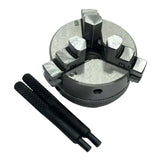 50mm Dreibacken-Drehfutter Mini – Selbstzentrierend | M12 x 1 Gewinde | Wendebacken | Holzkiste | UK