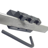 Lathe Adjustable Parting Cut Off Tool Holder – 10mm Shank | Includes 3/4" HSS Blade