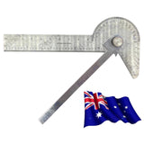Multi-Purpose Stainless Steel Gauge – Protractor, Rule, Centre Finder & Drill Point Gauge (All-in-One Tool)