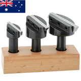 Fly Cutter Set 1/2" Shank – 3 Pc Milling Fly Cutter Kit with 3/16", 1/4" & 5/16" HSS Cutters + Key