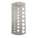 DIY Hand Tool Drill Gauge 25 Hole Metric Stainless Steel 1mm–13mm | Precision Drill Bit Size Measuring Gauge | Tempered Steel
