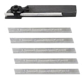 8mm Mini Parting Tool Holder with 6 M2 HSS Blades & Allen Key for Mini Lathe | Cut Off Tool Holder 8x8mm