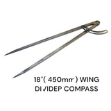 18" Wing Divider Caliper & Compass 450mm | Precision Metal Marking, Circle Scribing & Layout Tool | Bluefox Tools