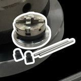 Blue Fox Tools 65mm 4 Jaw Self Centering Chuck with Back Plate & T-Nuts | M14 x 1 Thread | For 3" & 4" Rotary Tables