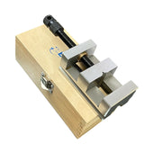 BLUEFOX 60mm Toolmakers Grinding Vice | 2-3/8" Precision Machine Vise | Hardened Steel with Wooden Storage Box