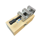 BLUEFOX 60mm Toolmakers Grinding Vice | 2-3/8" Precision Machine Vise | Hardened Steel with Wooden Storage Box