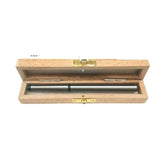 BLUEFOX 1MT Lathe Alignment Test Bar | Morse Taper MT1 Precision Alignment Mandrel | EN31 Alloy Steel | 151mm (5-15/16") | Wooden Box