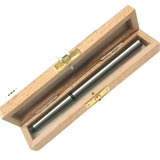 BLUEFOX 1MT Lathe Alignment Test Bar | Morse Taper MT1 Precision Alignment Mandrel | EN31 Alloy Steel | 151mm (5-15/16") | Wooden Box