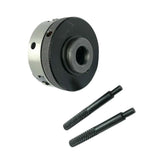 BLUEFOX Revolving Live Centre MT3 with 50mm 3-Jaw Chuck | Hardened Steel Precision Tailstock Centre for Wood Lathe & Metalworking Lathes