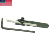 🔧 6mm Mini Lathe Parting Tool Holder with M2 HSS Blade – Unimat Cut-Off Tool