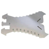 🔧 BLUEFOX TOOLS Stainless Steel Sheet Metal Scriber & Marking Template 140mm – Precision Measuring Tool