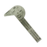 Multi-Purpose Protractor Square Rule Center Finder Divider & Drill Point Gauge | Stainless Steel Engineering Measuring Tool