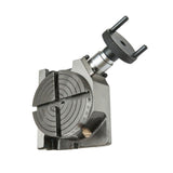 4 Inch (100mm) Horizontal Vertical Rotary Table | 4 Slot Precision Milling Machine Rotary Table | 36:1 Ratio Engineering Tool