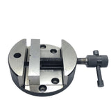 Round Vice 100mm for 4" (100mm) Rotary Milling Table | Cast Iron Rotary Table Vice | Supplied with M6 T-Nuts