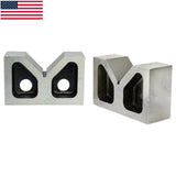 🔧 Cast Iron V-Block Set of 2 – 3" Precision Vee Blocks 75 × 56 × 31mm for Engineering & Workholding