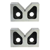 🔧 Cast Iron V-Block Set of 2 – 3" Precision Vee Blocks 75 × 56 × 31mm for Engineering & Workholding