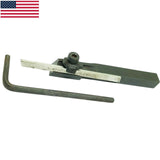 🔧 8mm Mini Lathe Parting Tool Holder with M2 HSS Blade – Unimat Cut-Off Tool