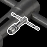 🔧 Ratchet T Tap Wrench 5/32" to 1/4" (M4–M6) | Reversible T-Handle Tapping Wrench for Taps, Reamers & Drills