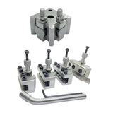 Premium Schnellwechsel-Stahlhaltersatz für Drehmaschinen – 58mm Block, 5-teiliger Haltersatz, gehärtet & geschliffen