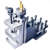 Lathe Vertical Slide Milling Attachment with 2" Mini Vice + 4-Way Toolpost (Boxford/Southbend Type)