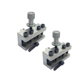 T37 2 x Quick-Change Tool Holders for Myford Lathe – Dickson/Dixon Style – 13 mm Opening